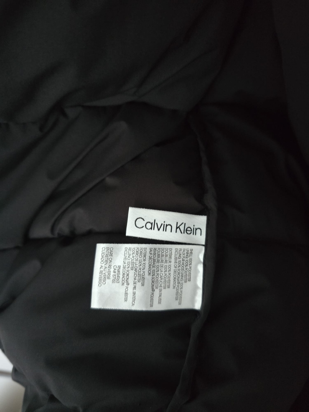 Calvin Klein Men's Blue Hooded Puffer Jacket Sherpa Lined Hood - Picture 10 of 10